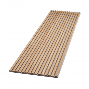 Decorative Slat Wooden Wall Panels With Acoustic PET Sound Proofing Panel