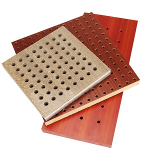 L'usu di pannelli fonoassorbenti perforati in sale di riunioni multifunzionali