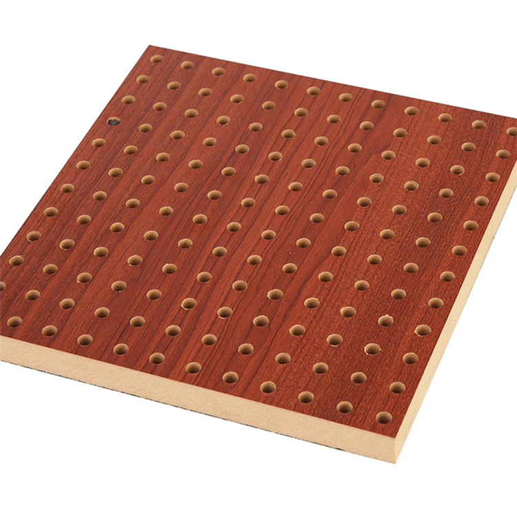 The characteristics of the perforated acoustic panel