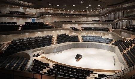 עיצוב אקוסטי סופג קול של אולם קונצרטים