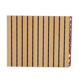Panel akustik kayu mdf hiasan interior